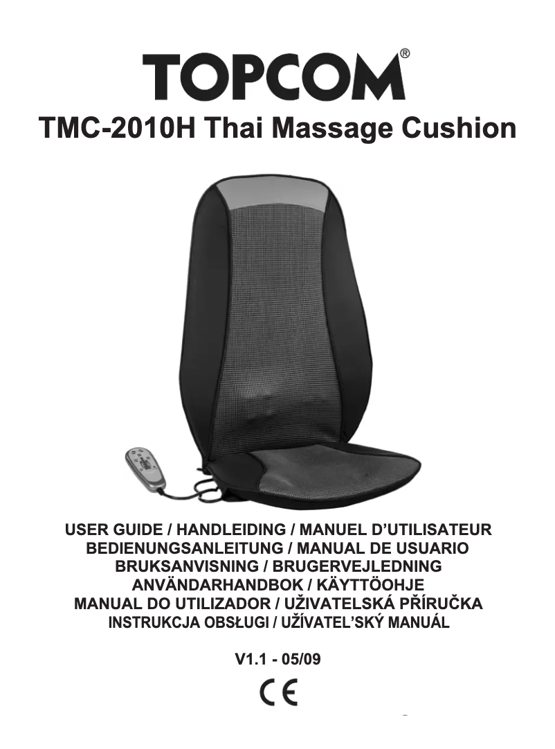 Page 1 of the manual User Manual Topcom TMC-2010H