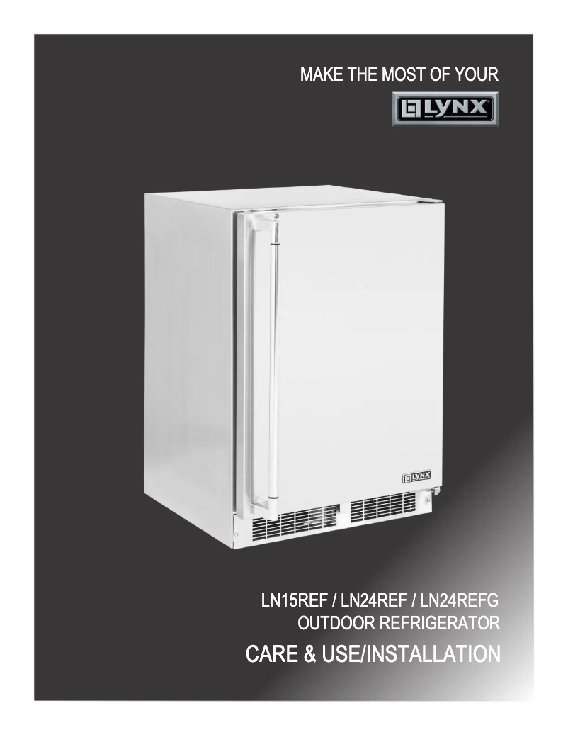 First page image of the manual for LN24REFL