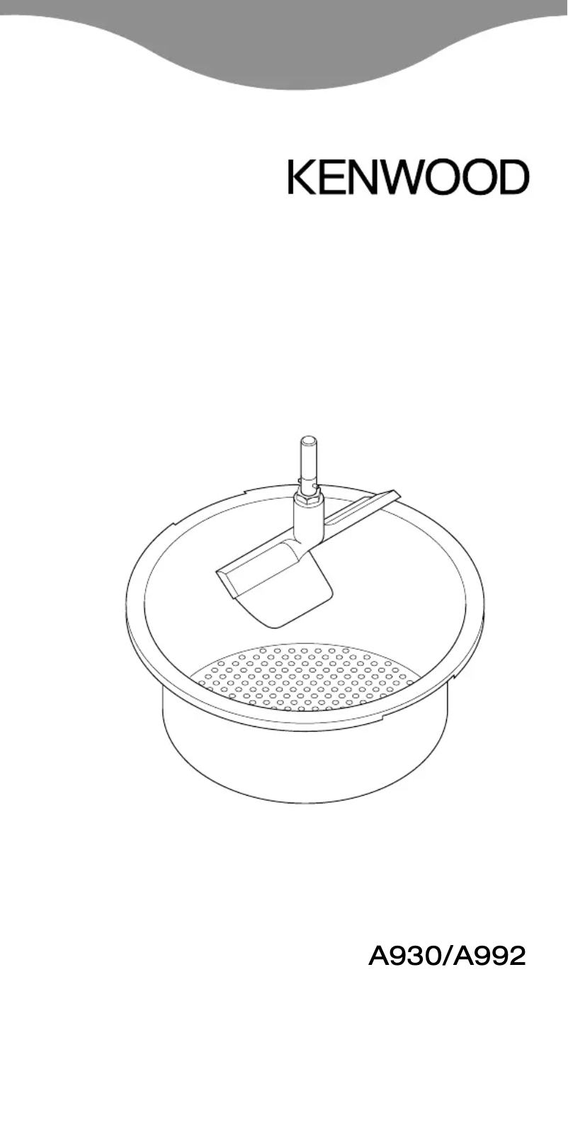 First page image of the manual for A930