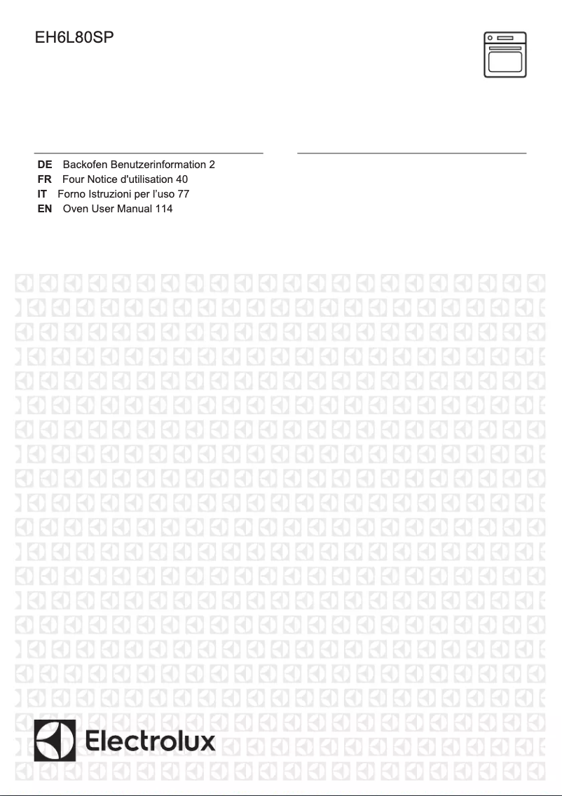 First page image of the manual for EH6L80SP