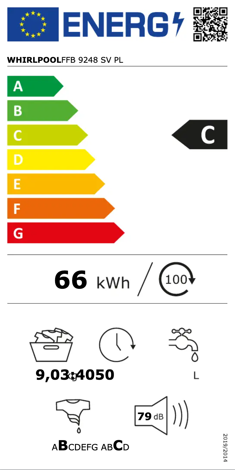 Page 1 of the manual User Manual Whirlpool FFB 9248 SV PL