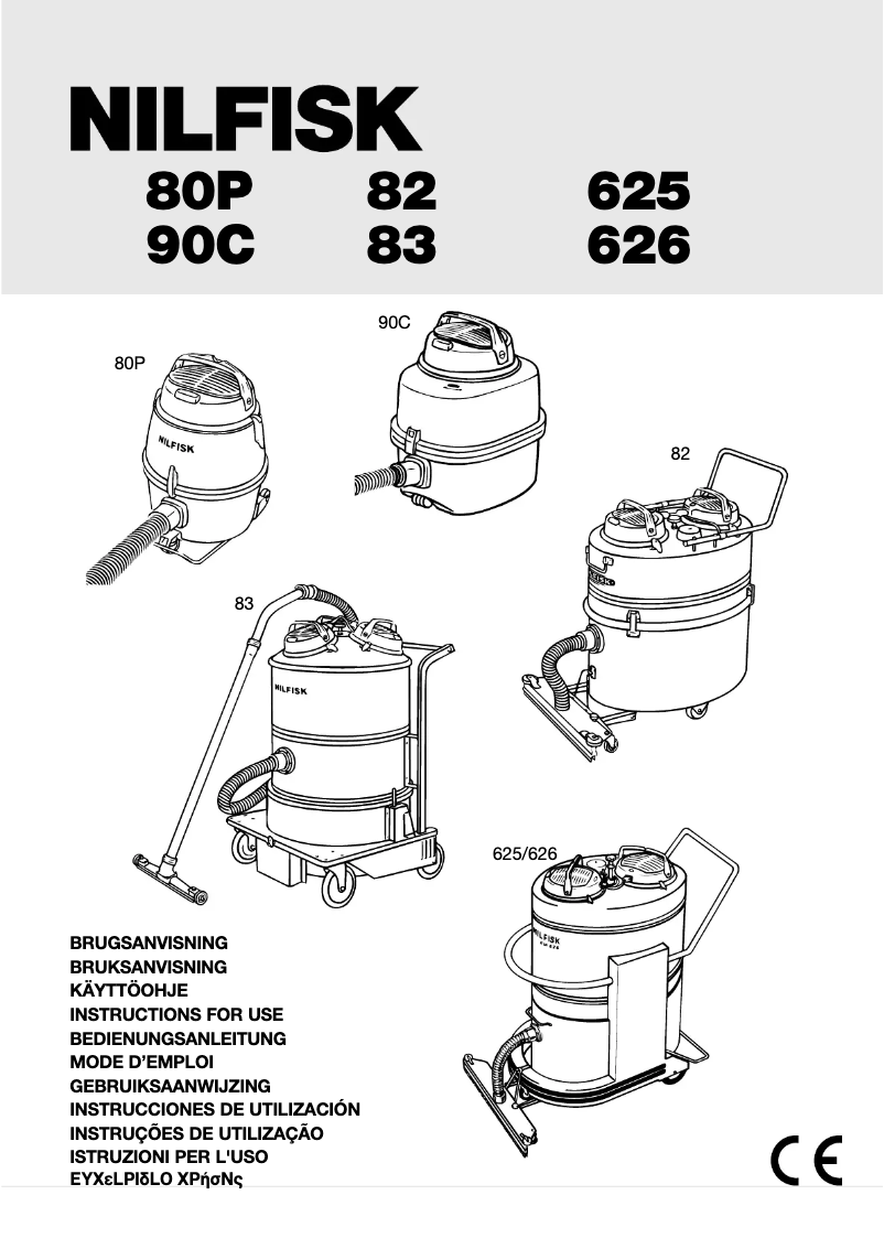 Page 1 of the manual User Manual Nilfisk 80P