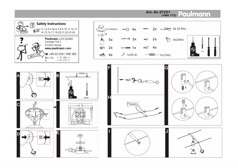 Page 1 of the manual User Manual Paulmann Salt 972.51