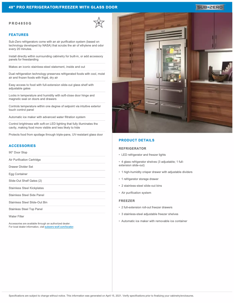 First page image of the manual for PRO4850G