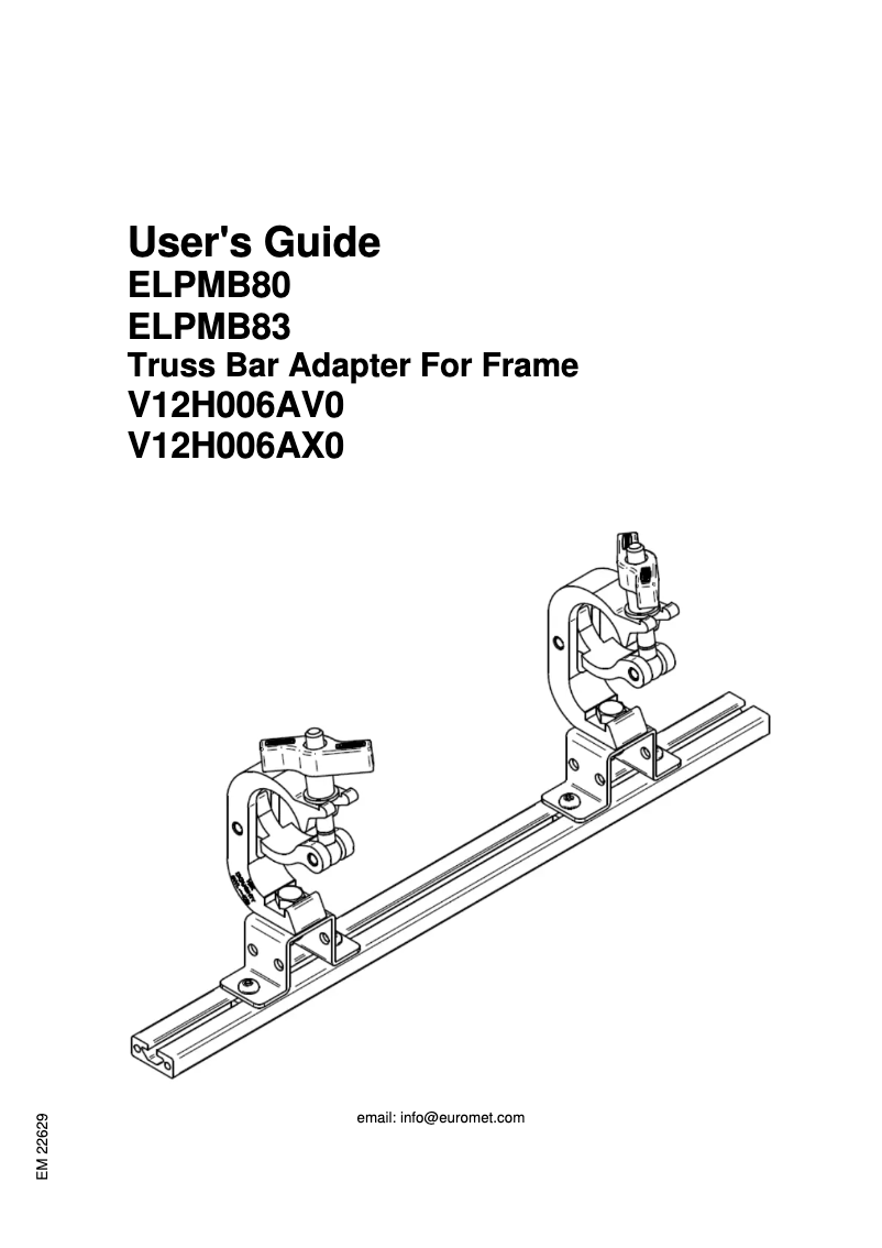 Image de la première page du manuel de l'appareil ELPMB80