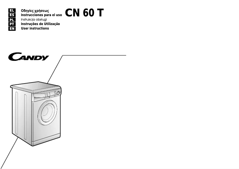 Page 1 of the manual User Manual Candy CN60T