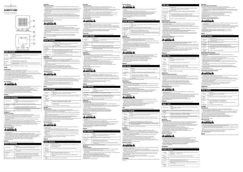 Page 1 of the manual User Manual Nedis DUMSTV10BK