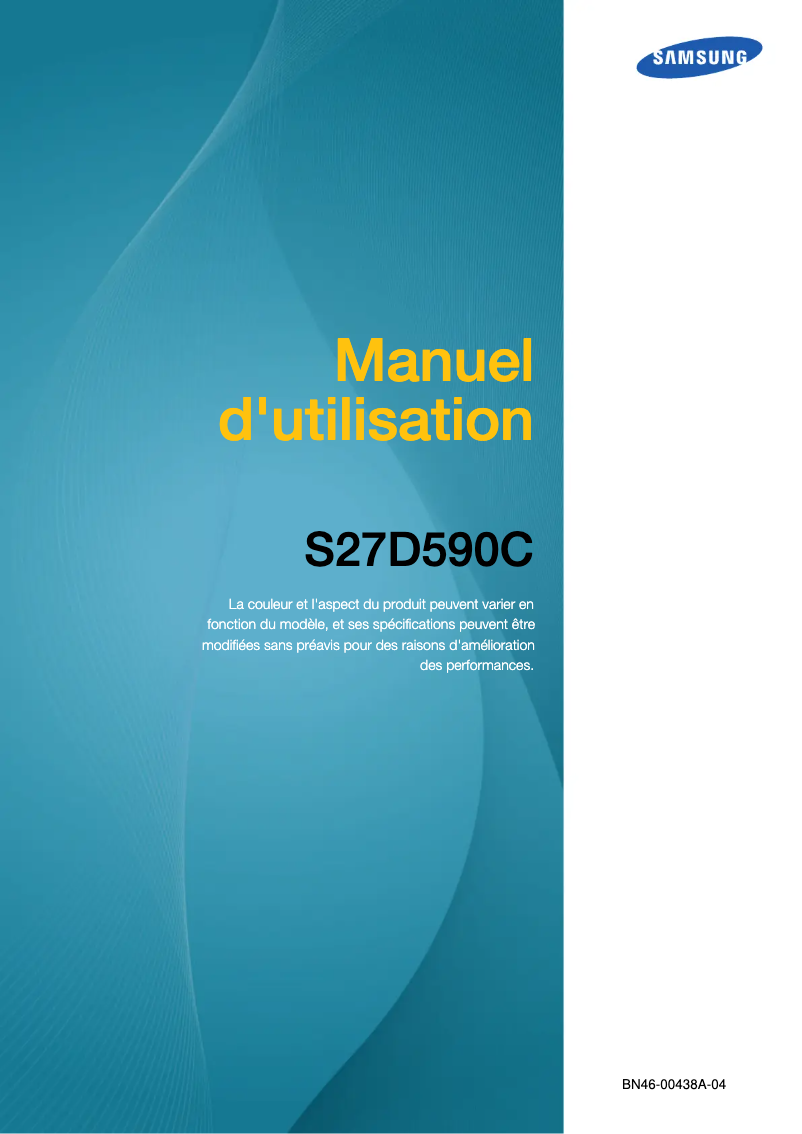 Page 1 of the manual User Manual Samsung LS27D590CS