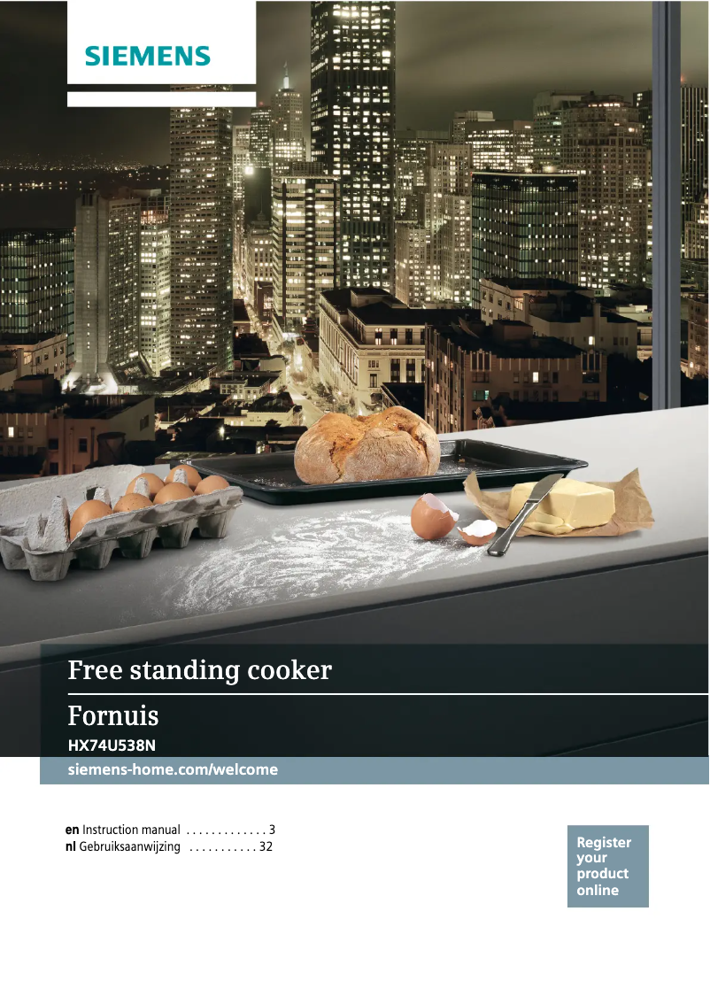 Page 1 of the manual User Manual Siemens HX74U538