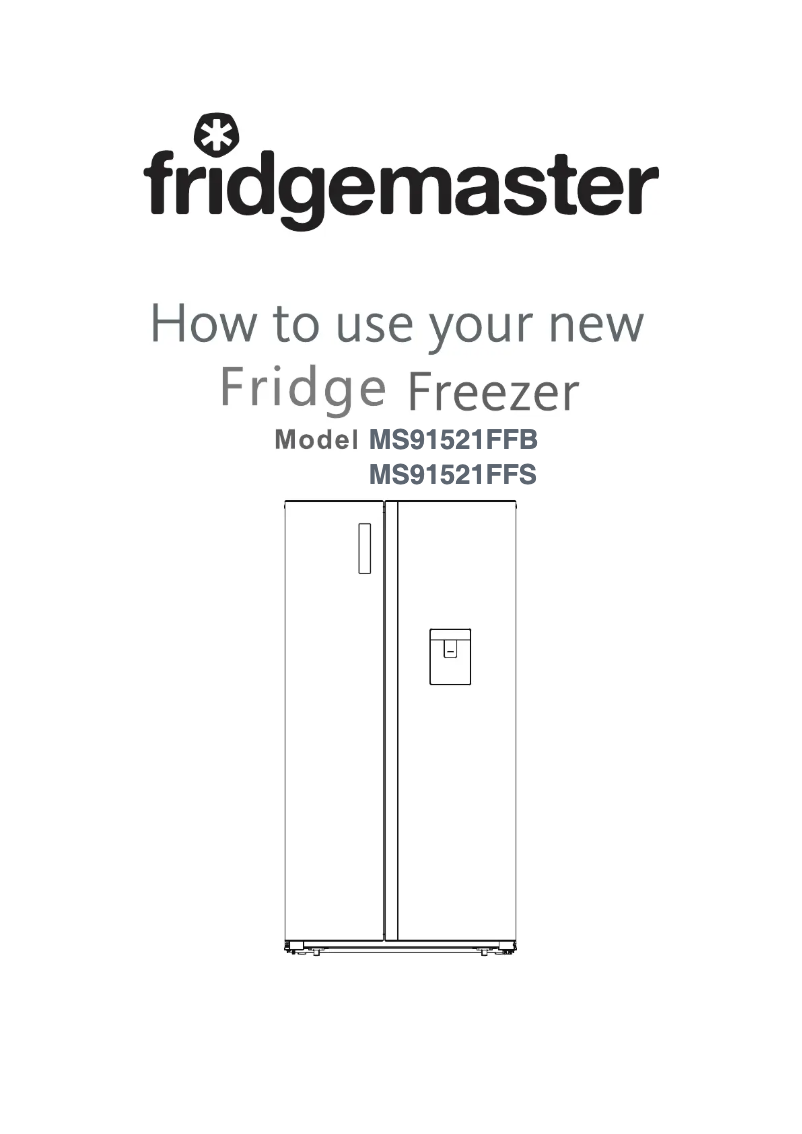 Page 1 of the manual User Manual Fridgemaster MS91520DES
