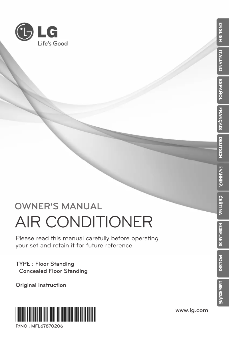 First page image of the manual for ARNU07GCEA4