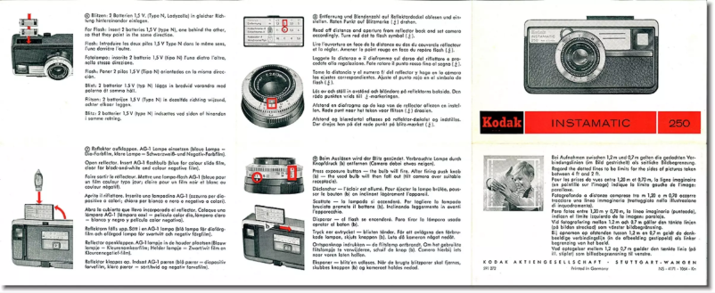 Page 1 of the manual User Manual Kodak Instamatic 250
