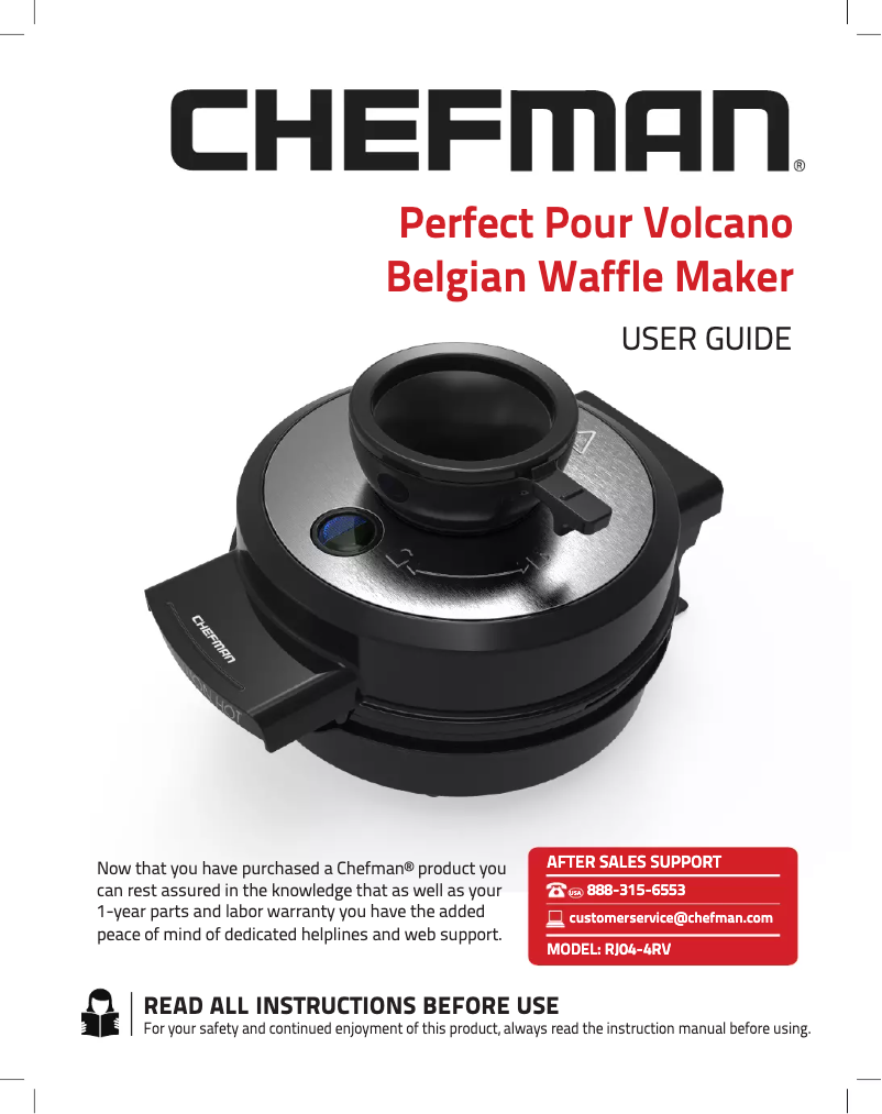 First page image of the manual for Perfect Pour Volcano