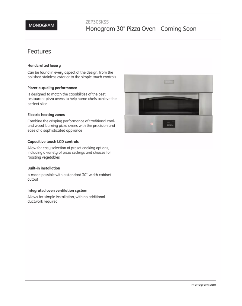 First page image of the manual for ZEP30SKSS