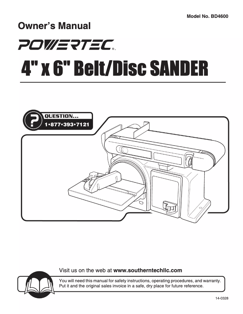 Page 1 of the manual User Manual Powertec BD4600