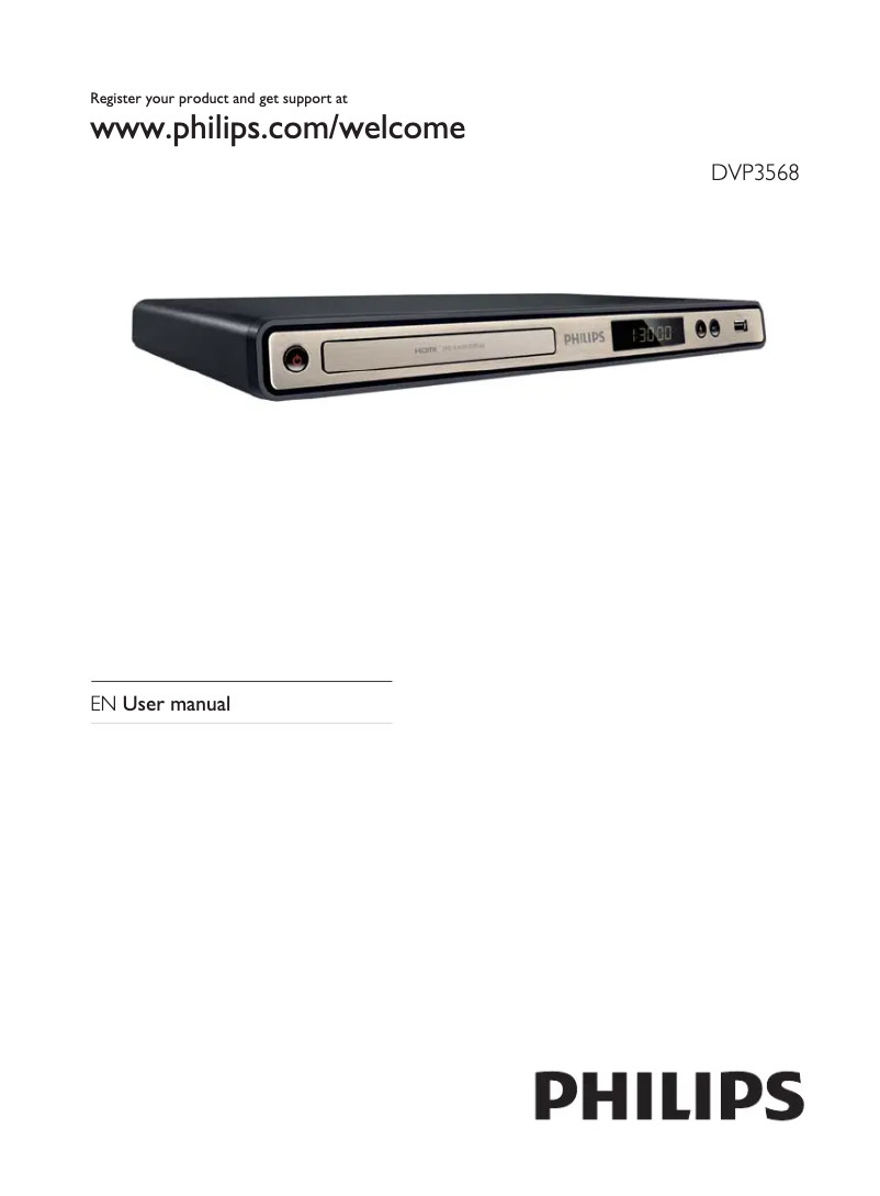 First page image of the manual for DVP3568