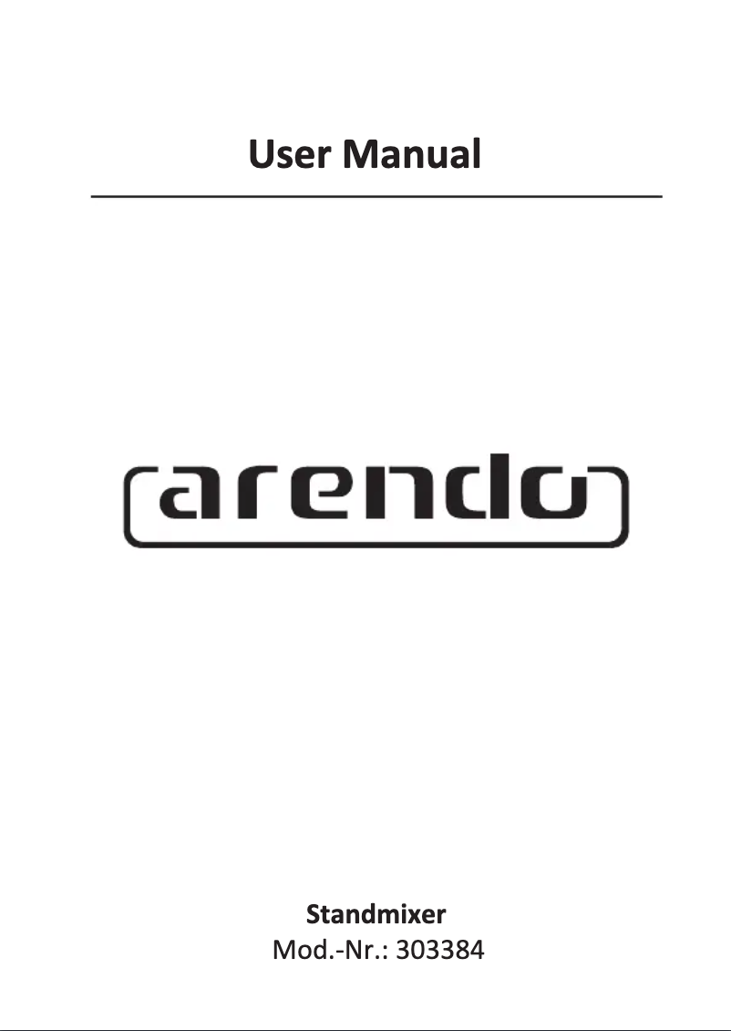 First page image of the manual for 303384