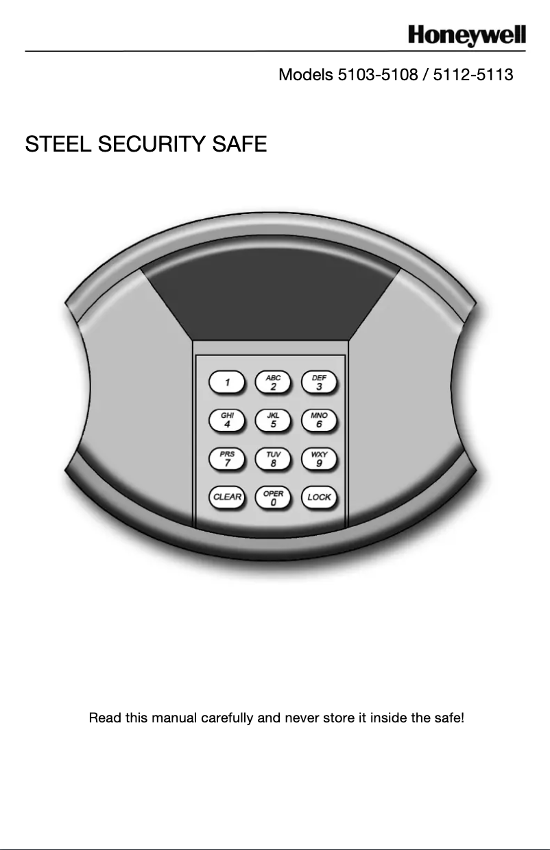 First page image of the manual for 5107