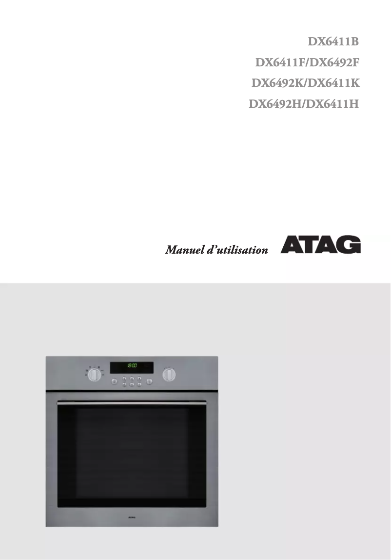 First page image of the manual for DX6411K