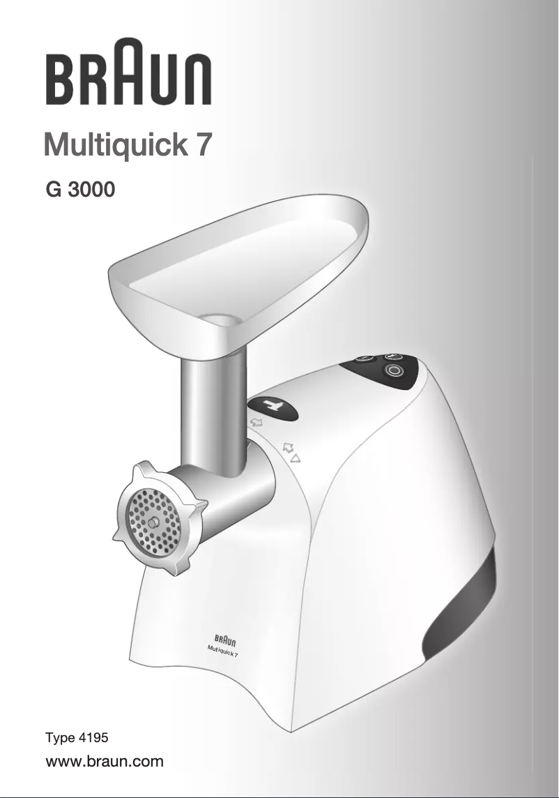 First page image of the manual for Multiquick 7 G 3000