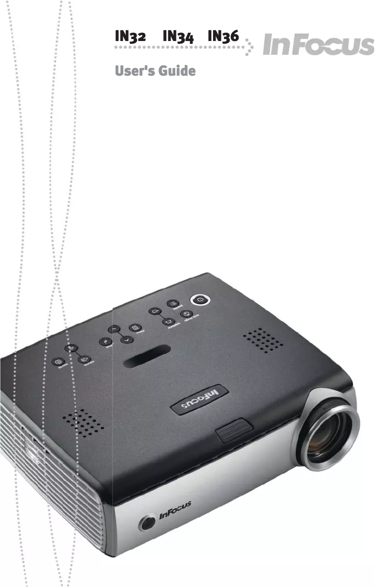 Page 1 of the manual User Manual InFocus IN32