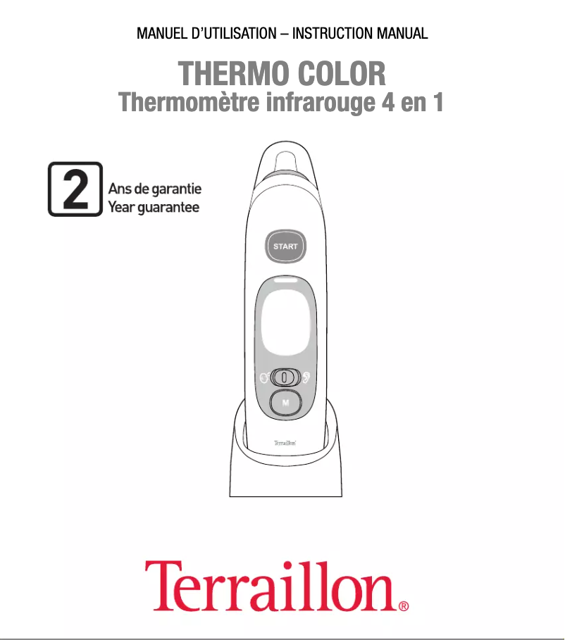 Page 1 of the manual User Manual Terraillon Thermo Color