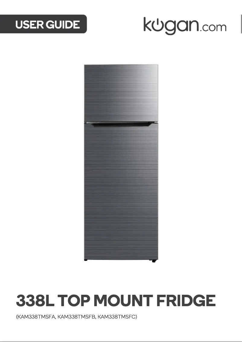 First page image of the manual for KAM338TMSFA