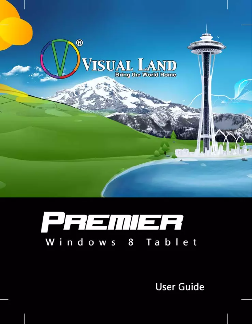 Page 1 of the manual User Manual Visual Land Premier 9