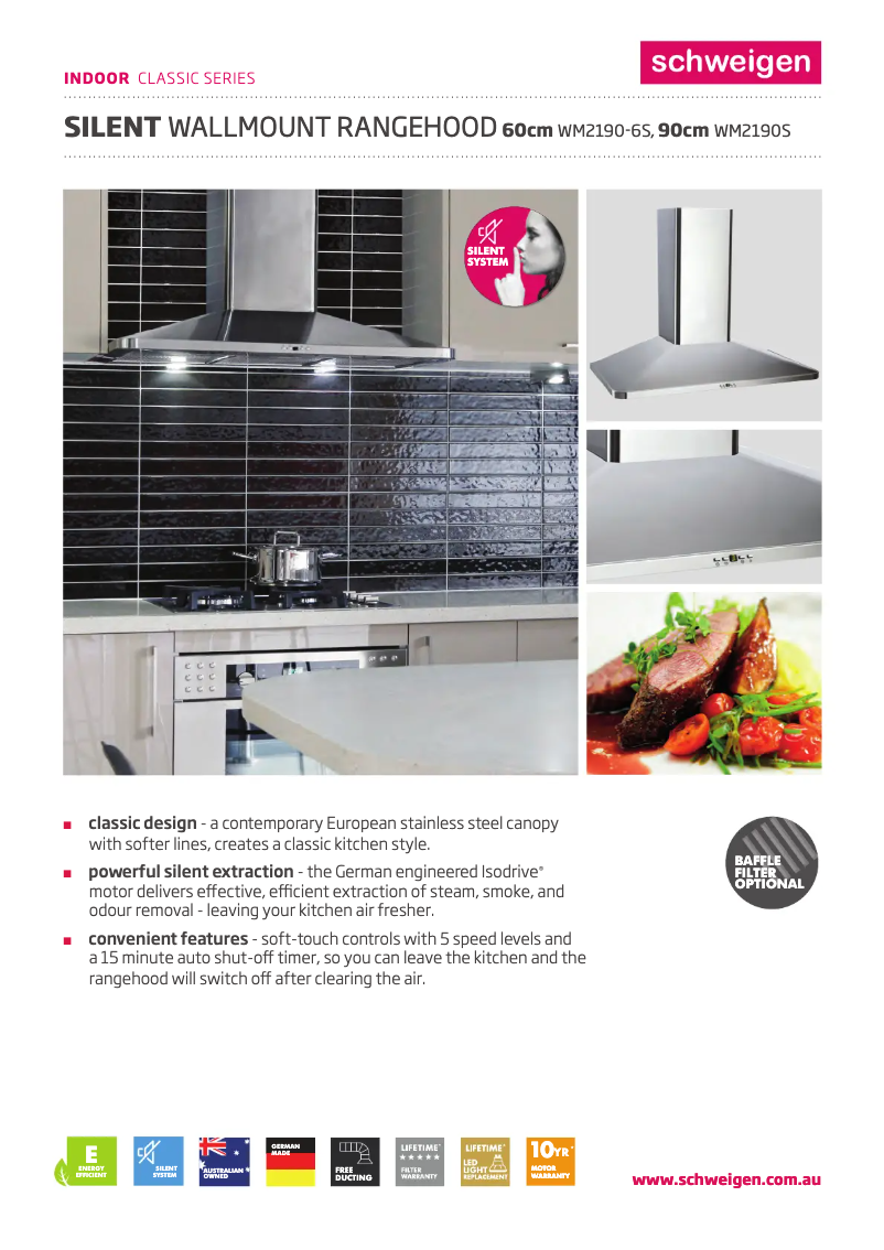 First page image of the manual for WM2190-6S