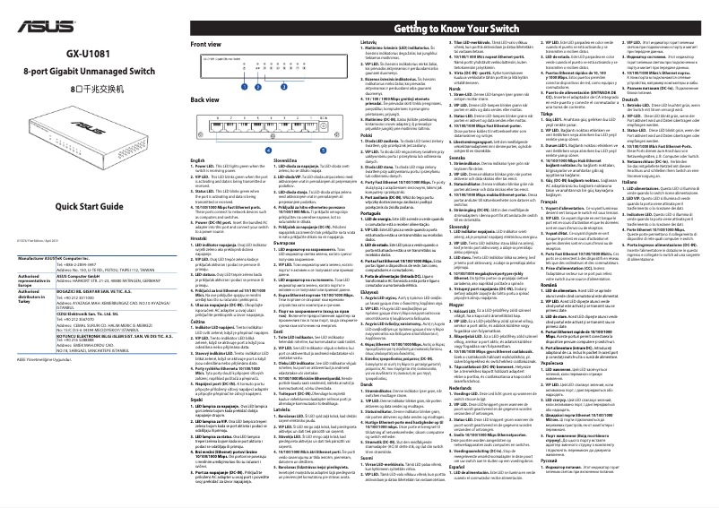 First page image of the manual for GX-U1081