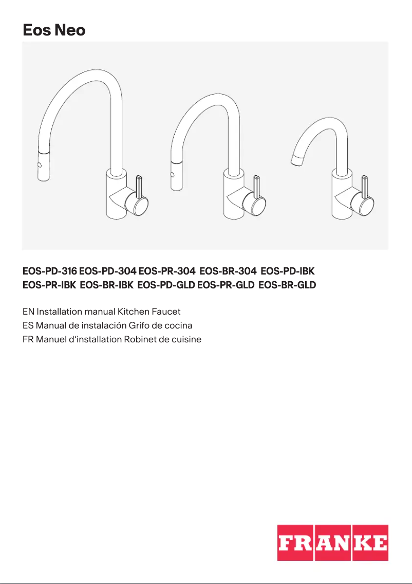 Image de la première page du manuel de l'appareil EOS-PD-GLD