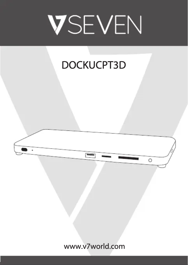 First page image of the manual for DOCKUCPT3D