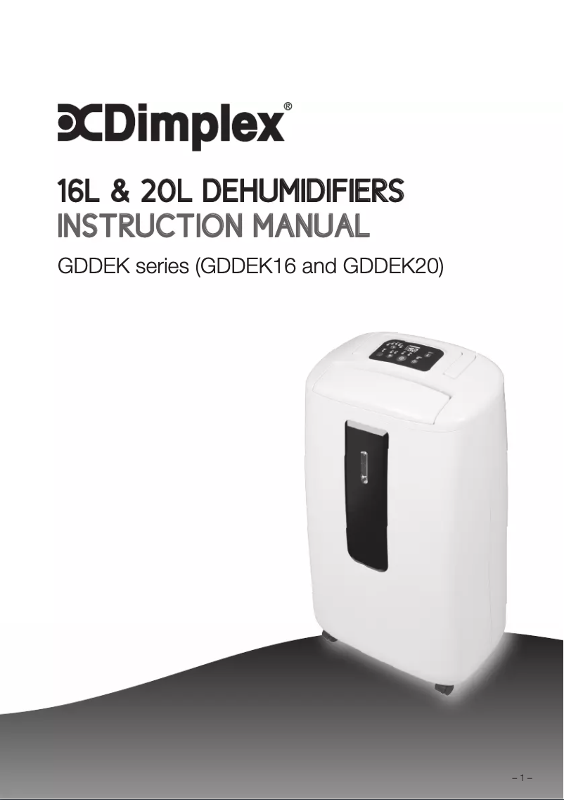 First page image of the manual for GDDEK16