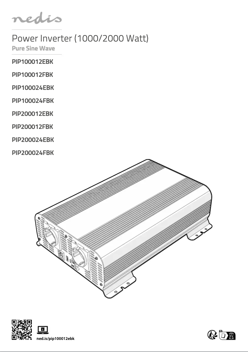 Page 1 of the manual User Manual Nedis PIP200012FBK