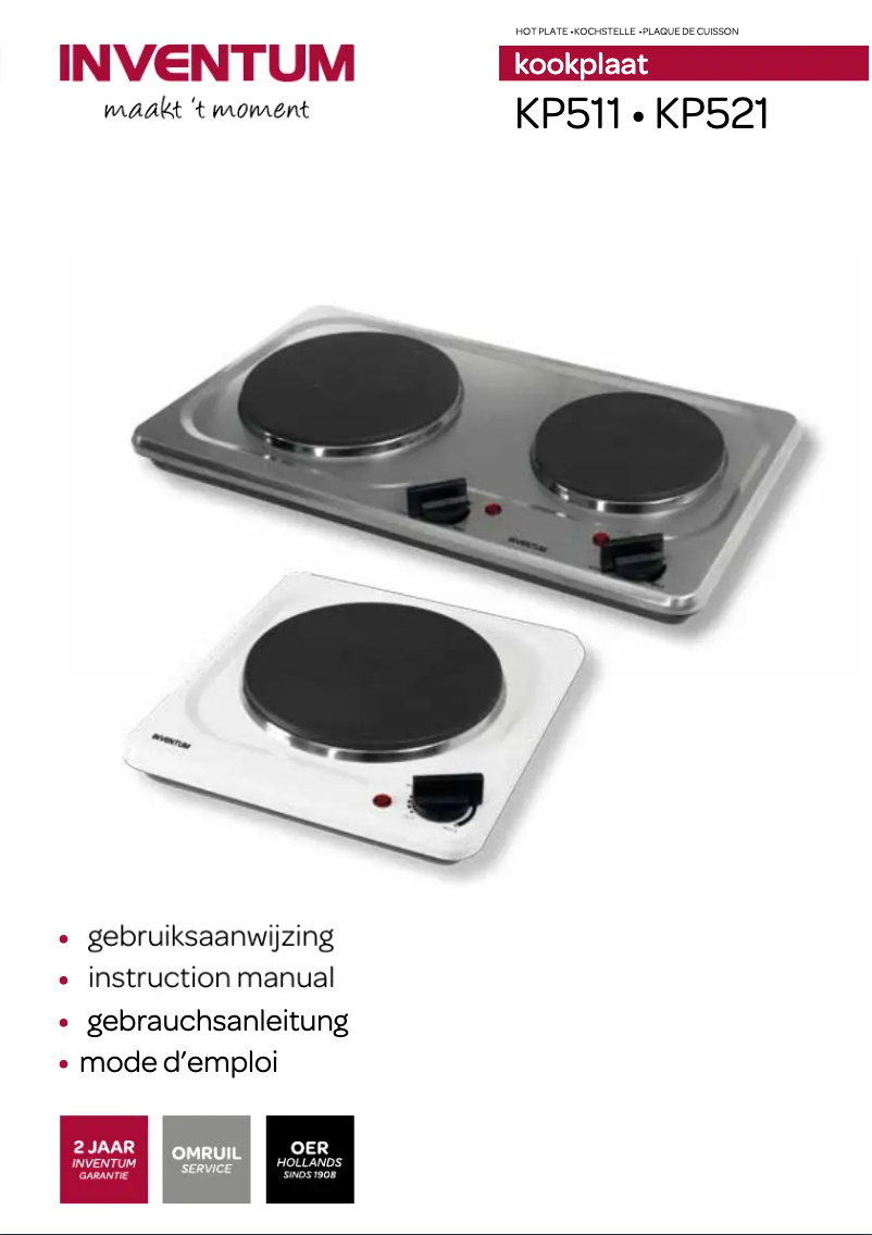 First page image of the manual for KP511S