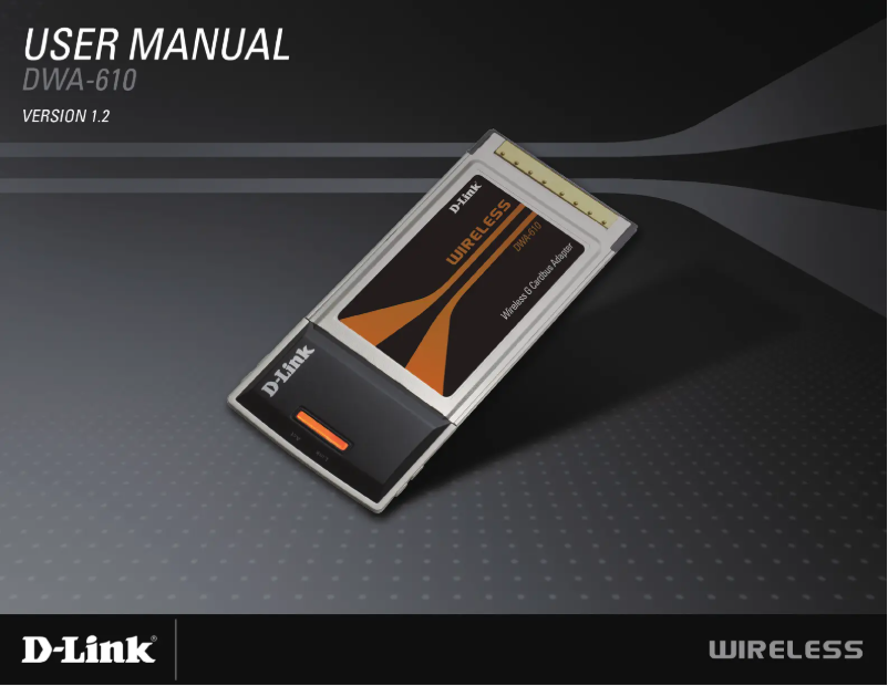 Page 1 of the manual User Manual D-Link DWA-610