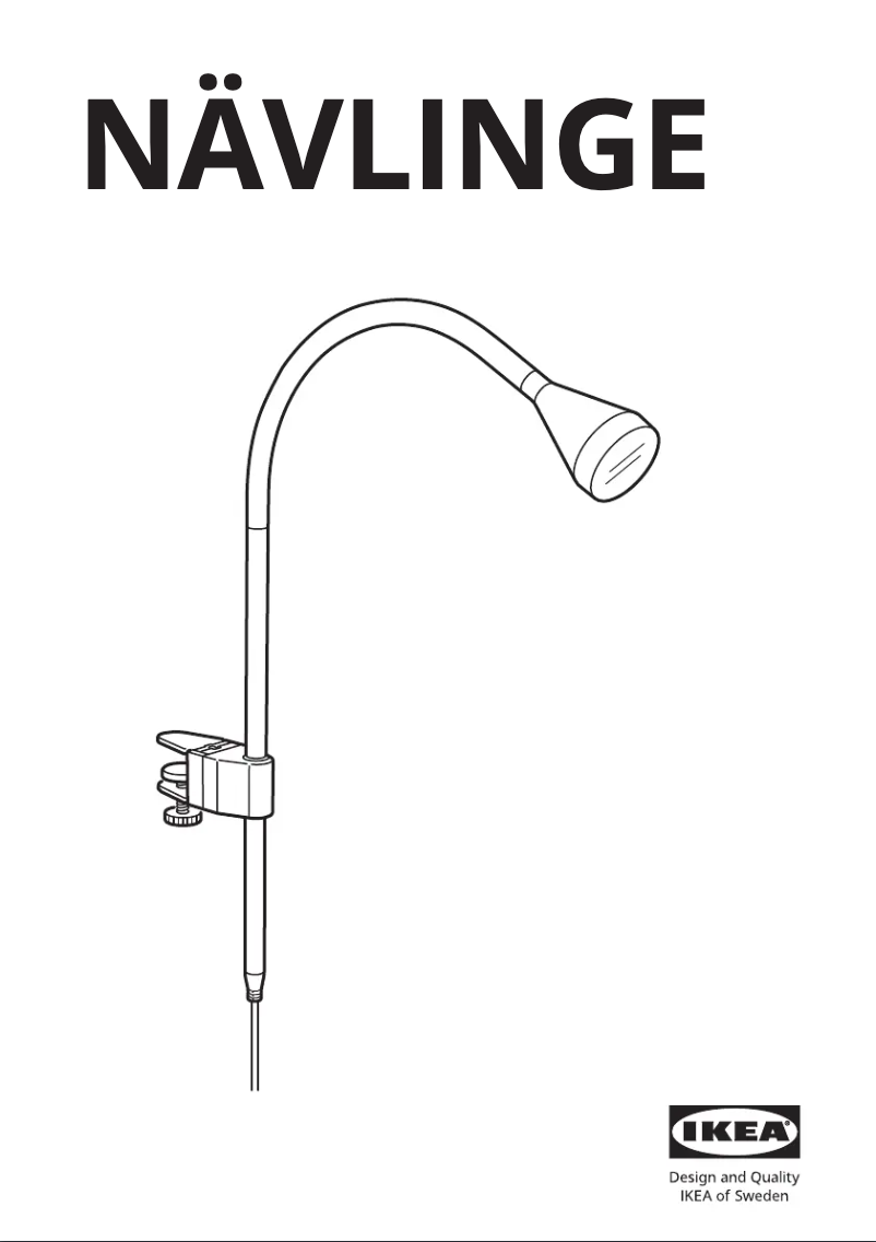 Page 1 of the manual User Manual Ikea NÄVLINGE 604.083.03