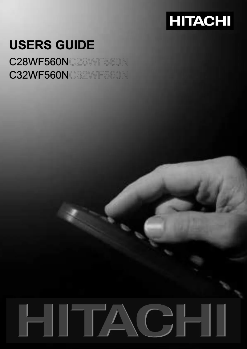 Page 1 of the manual User Manual Hitachi C28WF560N