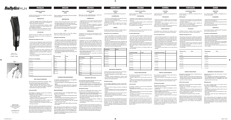 First page image of the manual for E756E