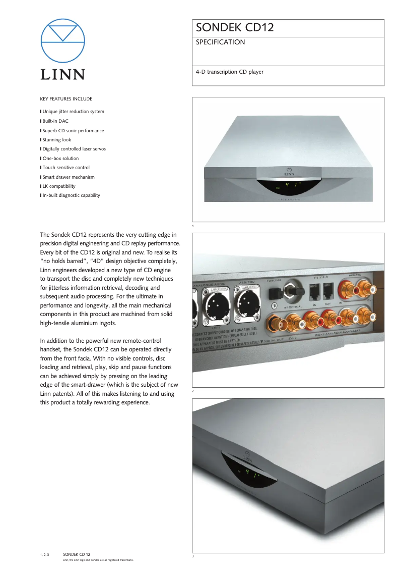 First page image of the manual for CD12