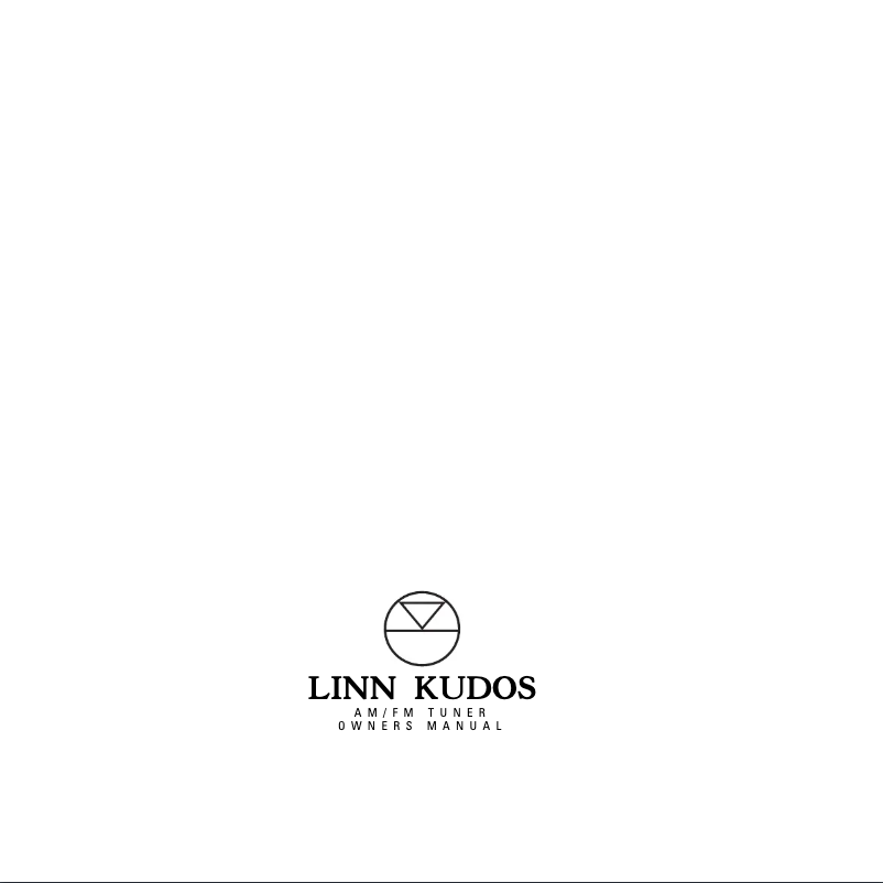 First page image of the manual for Kudos