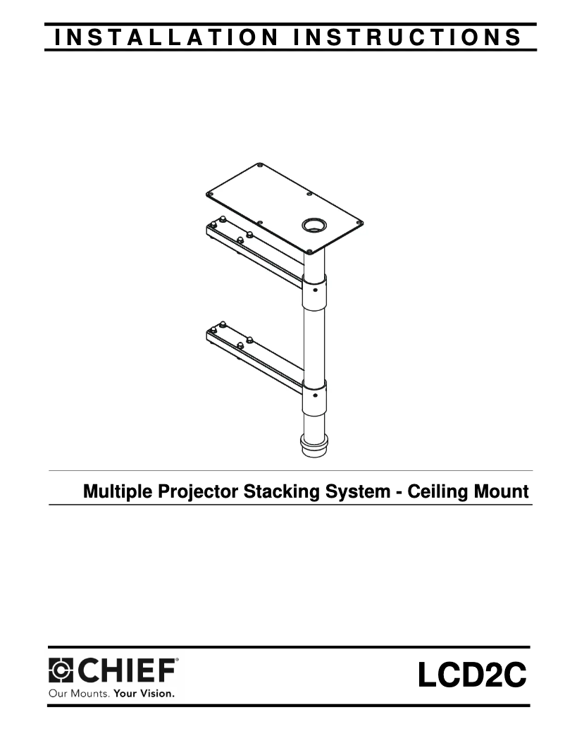 First page image of the manual for LCD2C