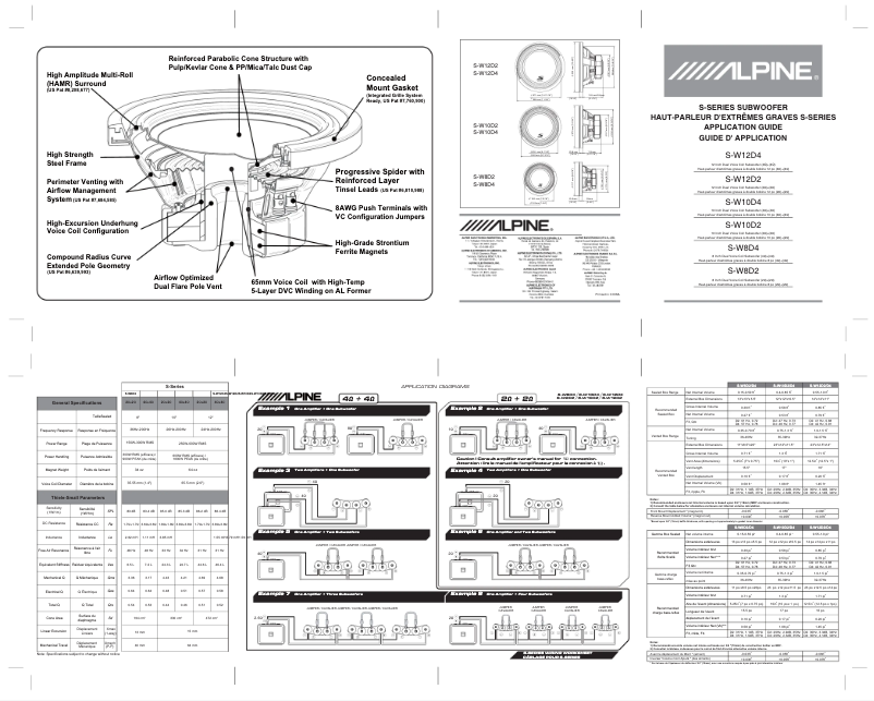 Page 1 of the manual User Manual Alpine S-W12D2