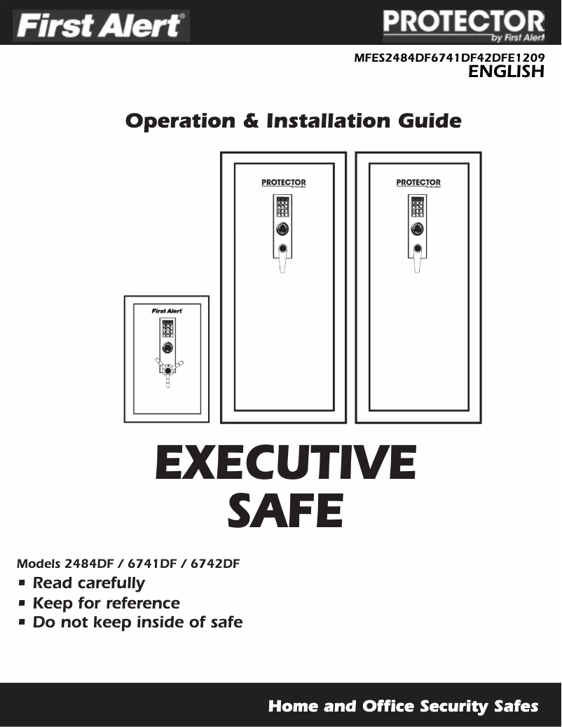 First page image of the manual for 2484DF