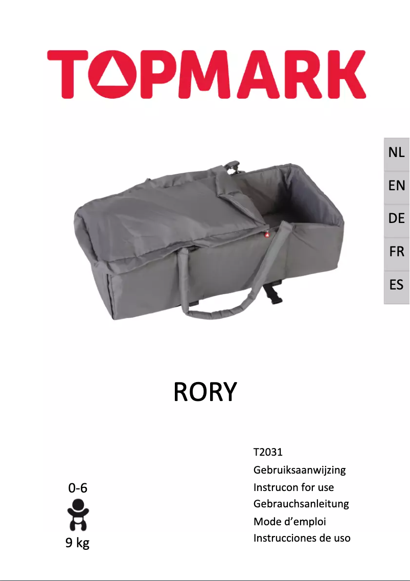 Page 1 of the manual User Manual Topmark Rory T2031