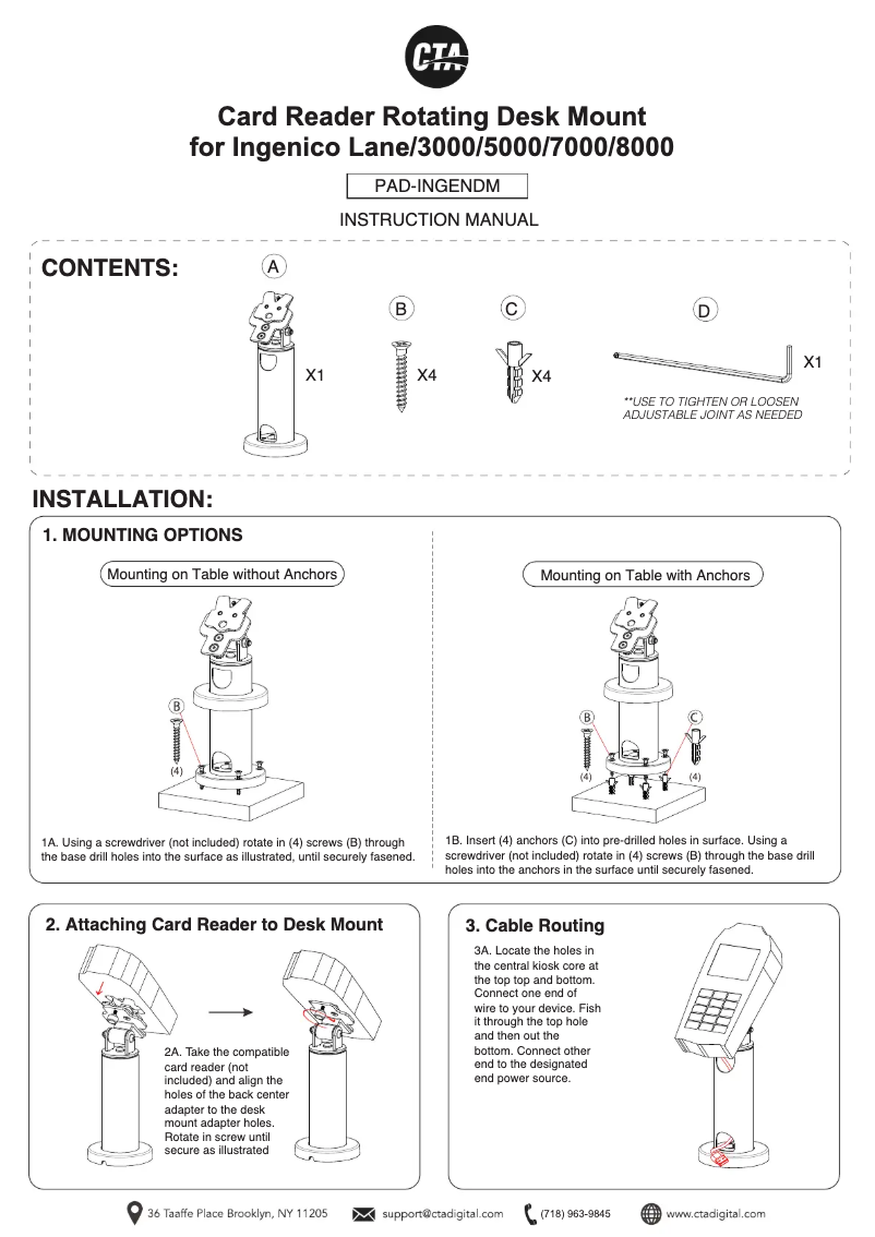 Page 1 of the manual User Manual CTA Digital PAD-INGENDM