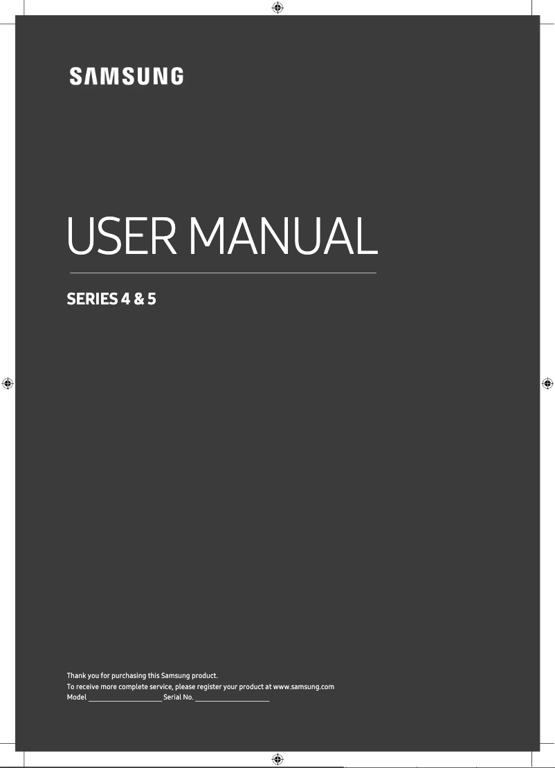 Page 1 of the manual User Manual Samsung UA32N4001AK