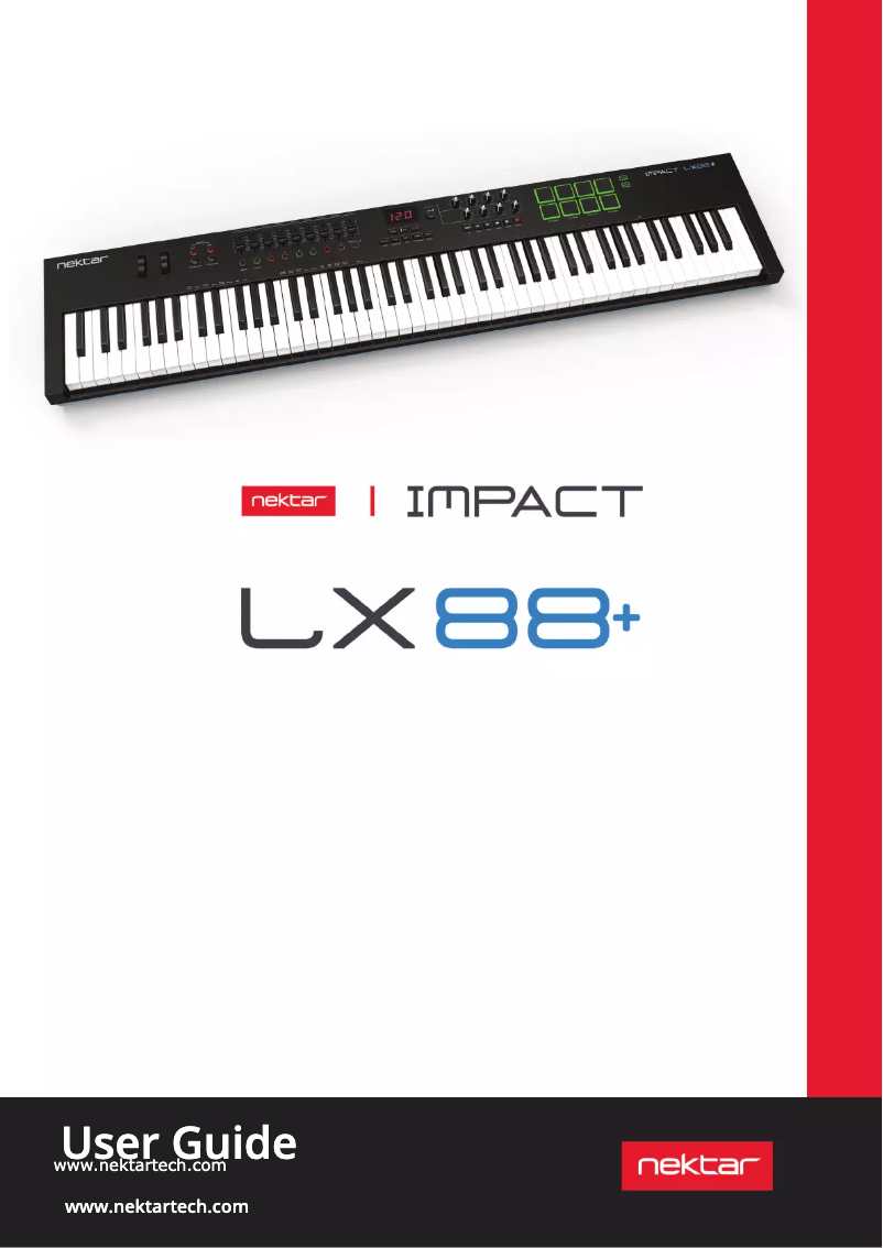 First page image of the manual for Impact LX88+