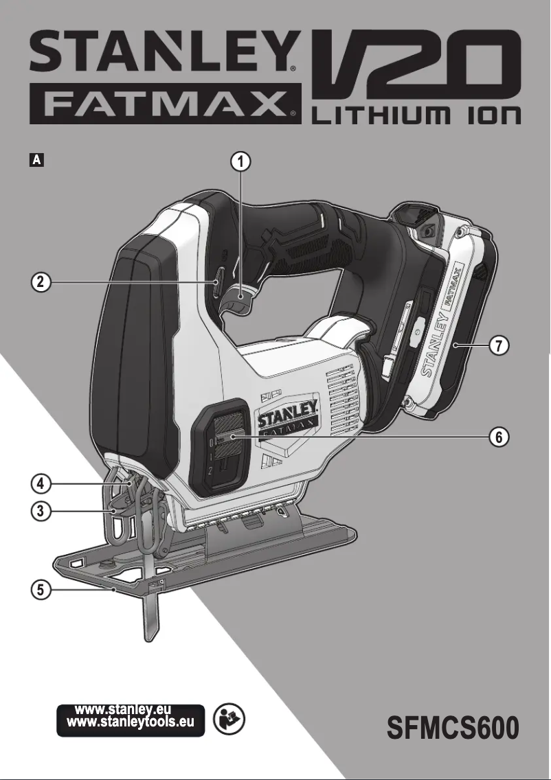 Page 1 of the manual User Manual Stanley Fatmax SFMCS600