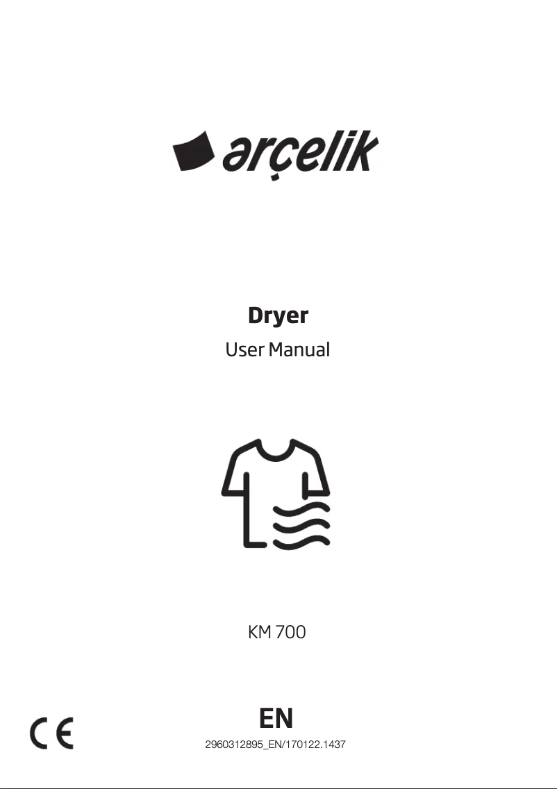 Page 1 of the manual User Manual Arçelik 700 KM